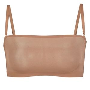 SKIMS Sheer Sculpt Bandeau / Medium / Sienna Nude Bralette Adjustable
